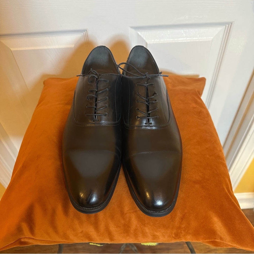 Aldo Black Leather Oxfords